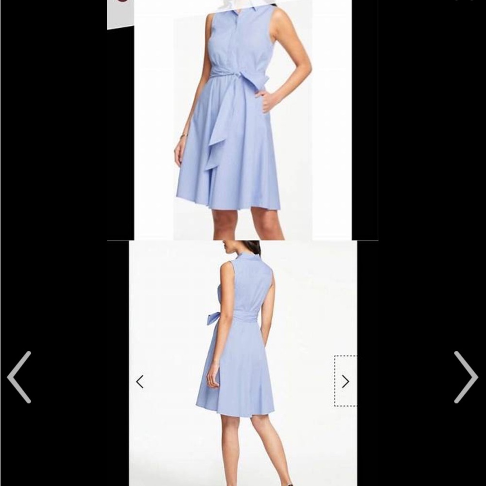 Ann Taylor Striped Shirt Dress